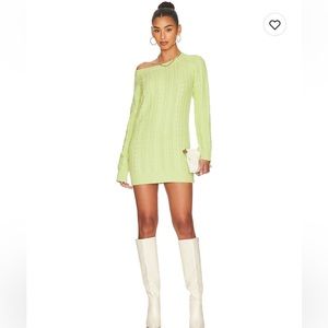 Lovers + Friends Lime Green Mini Dress